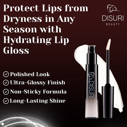 DISURI Beauty Glossy Blast Lip Gloss - Glossy Pop (M13)