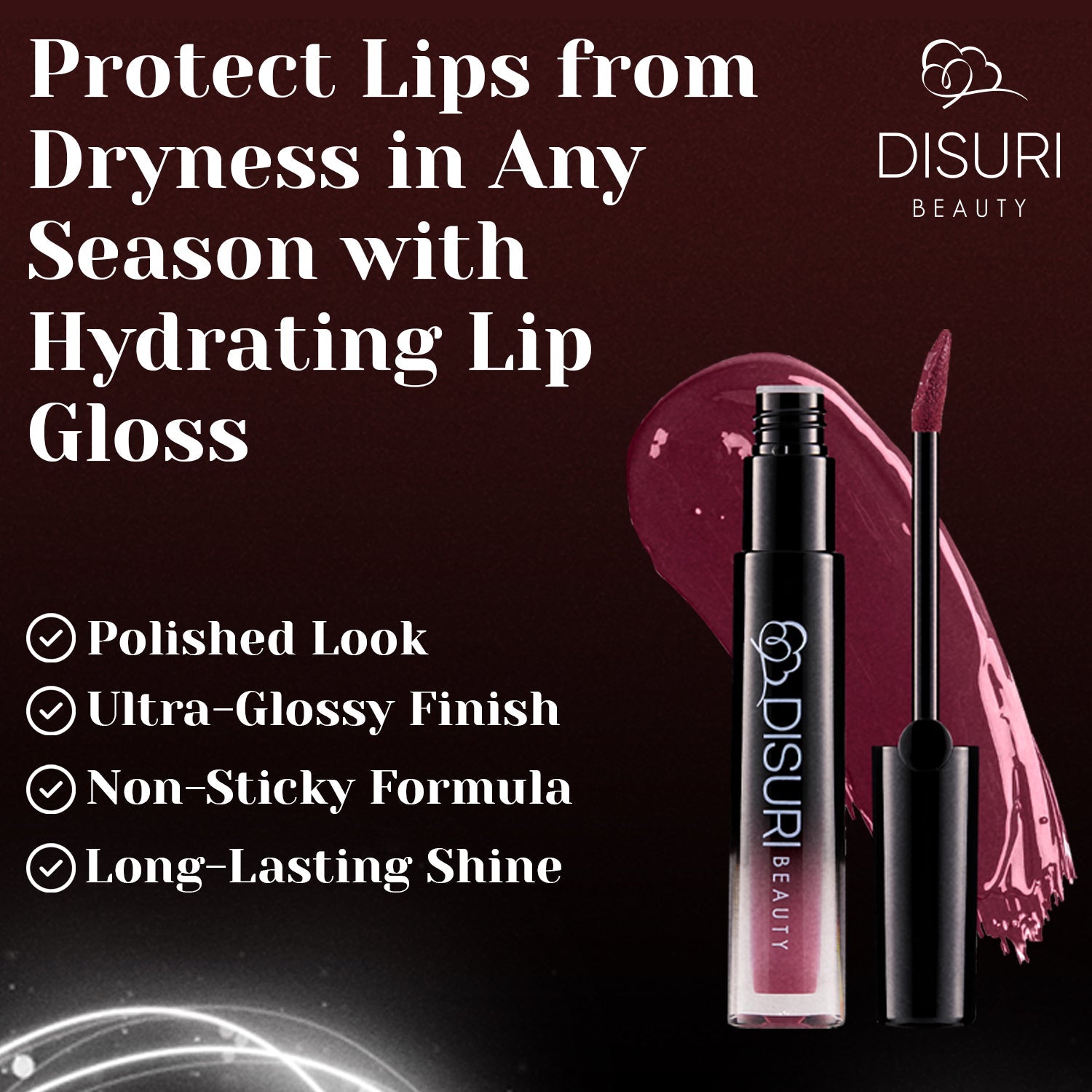 DISURI Beauty Glossy Blast Lip Gloss - Kiss Me (M63)
