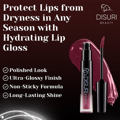 DISURI Beauty Glossy Blast Lip Gloss - Kiss Me (M63)