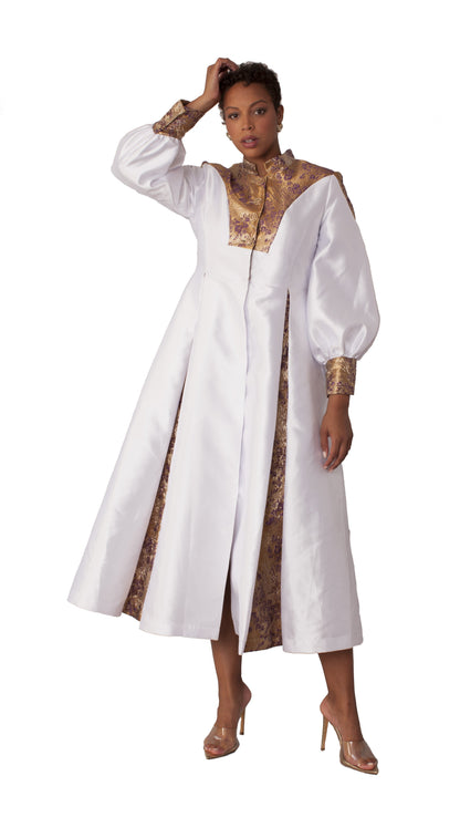 Plus Size Clergy Robe with Bishop Sleeves – 4851W by Tally Taylor