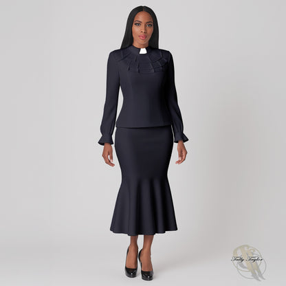 Plus Size Two-Piece Ruffle Church Set- 4601W by Tally Taylor