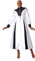 Plus Size Two-Toned Woven Cassock Robe- 4802W by Tally Taylor