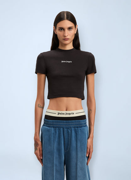 Palm Angels Women Logo Motif T-Shirt by Luosophy
