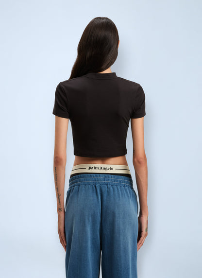 Palm Angels Women Logo Motif T-Shirt by Luosophy