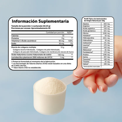 Hydrolyzed Collagen 5-in-1 with Hyaluronic Acid, Vitamin C &amp; Probiotics for Skin, Hair &amp; Joints - DestGlow