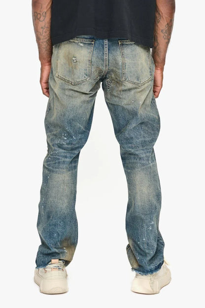 Valabasas Pox Straight Leg Jeans - Dirty Vintage Wash by Denim Exchange