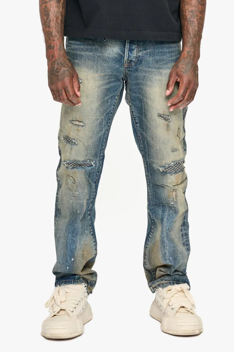 Valabasas Pox Straight Leg Jeans - Dirty Vintage Wash by Denim Exchange