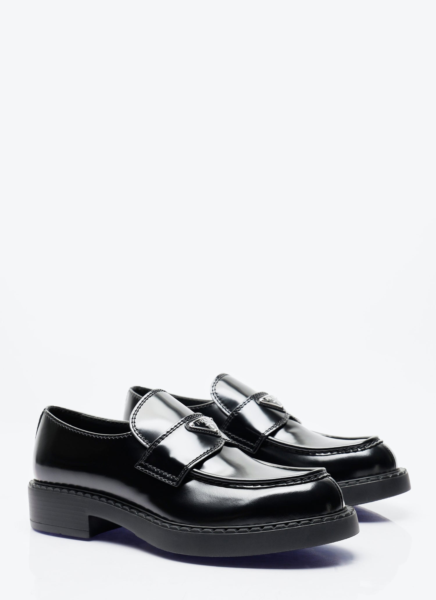 Prada Men Chocolate Loafers by Luosophy
