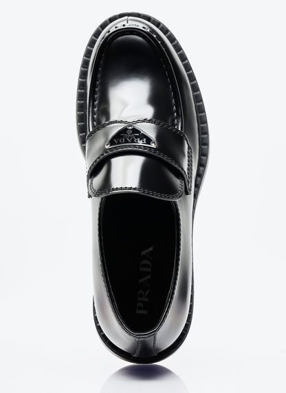 Prada Men Chocolate Loafers by Luosophy