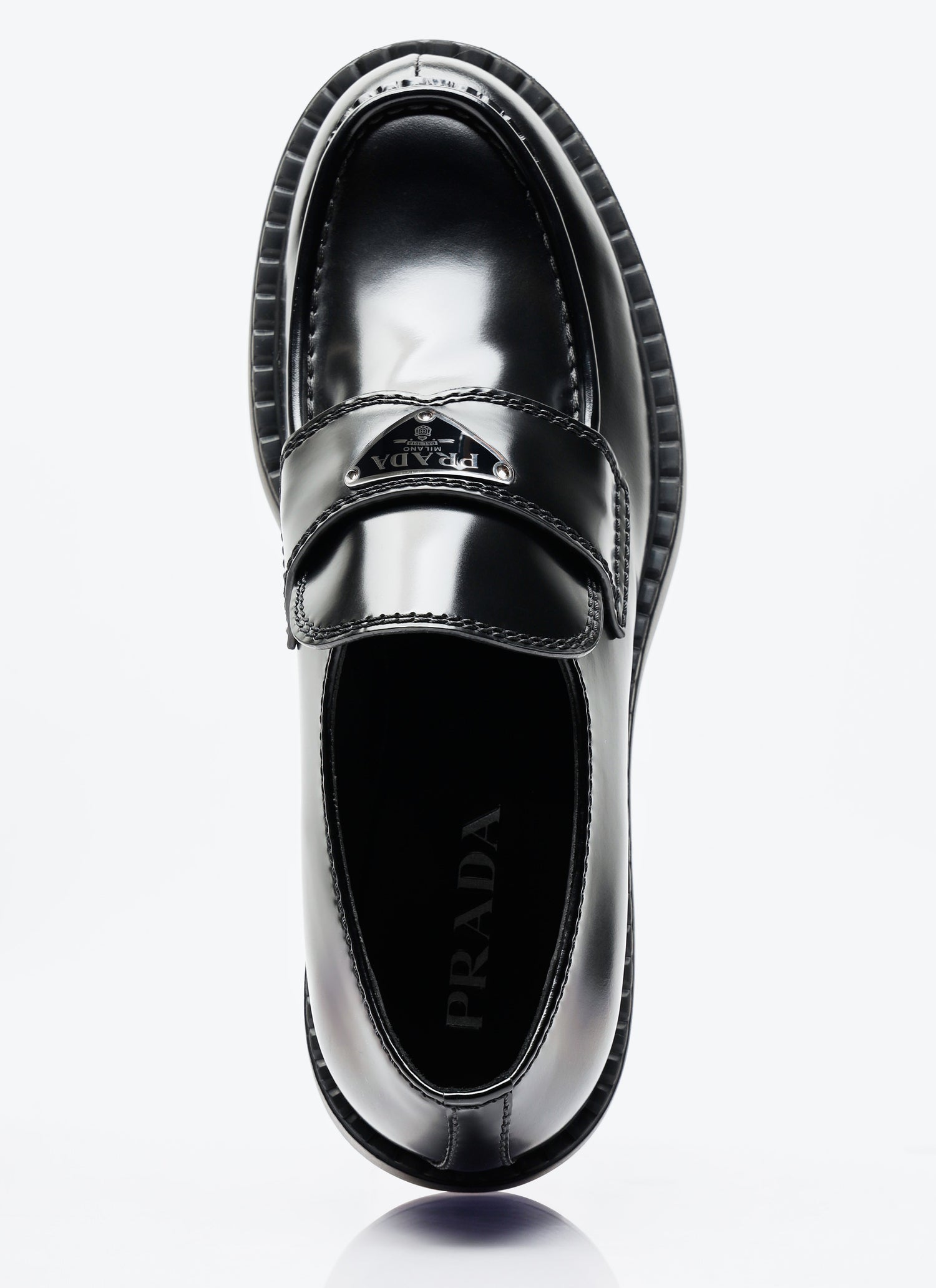 Prada Men Chocolate Loafers by Luosophy