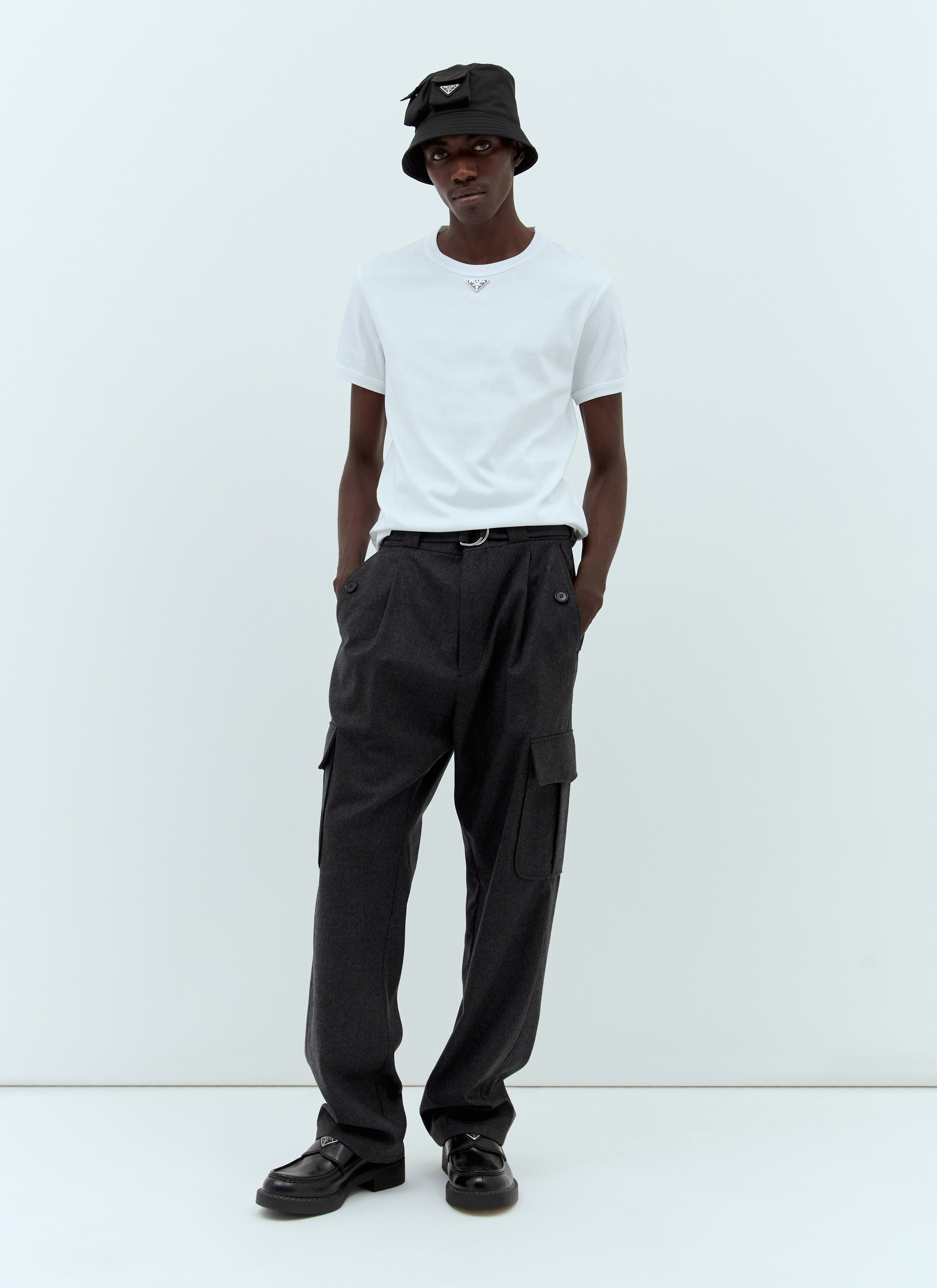 Prada Men Flannel Cargo Pants by Luosophy