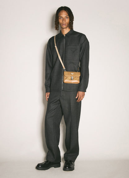 Prada Men Wool Tailored Pants by Luosophy