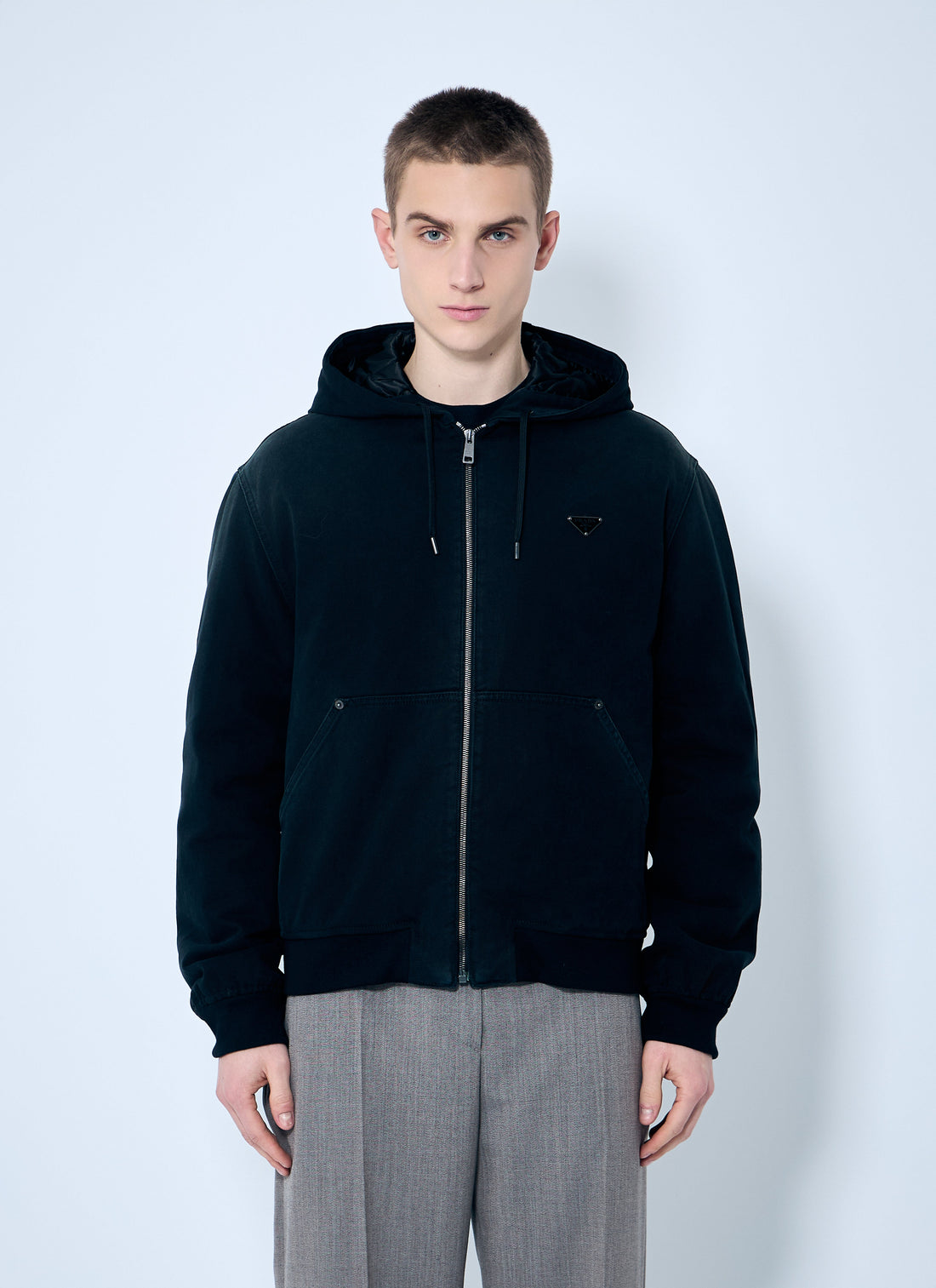 Prada Men Denim Hooded Jacket by Luosophy