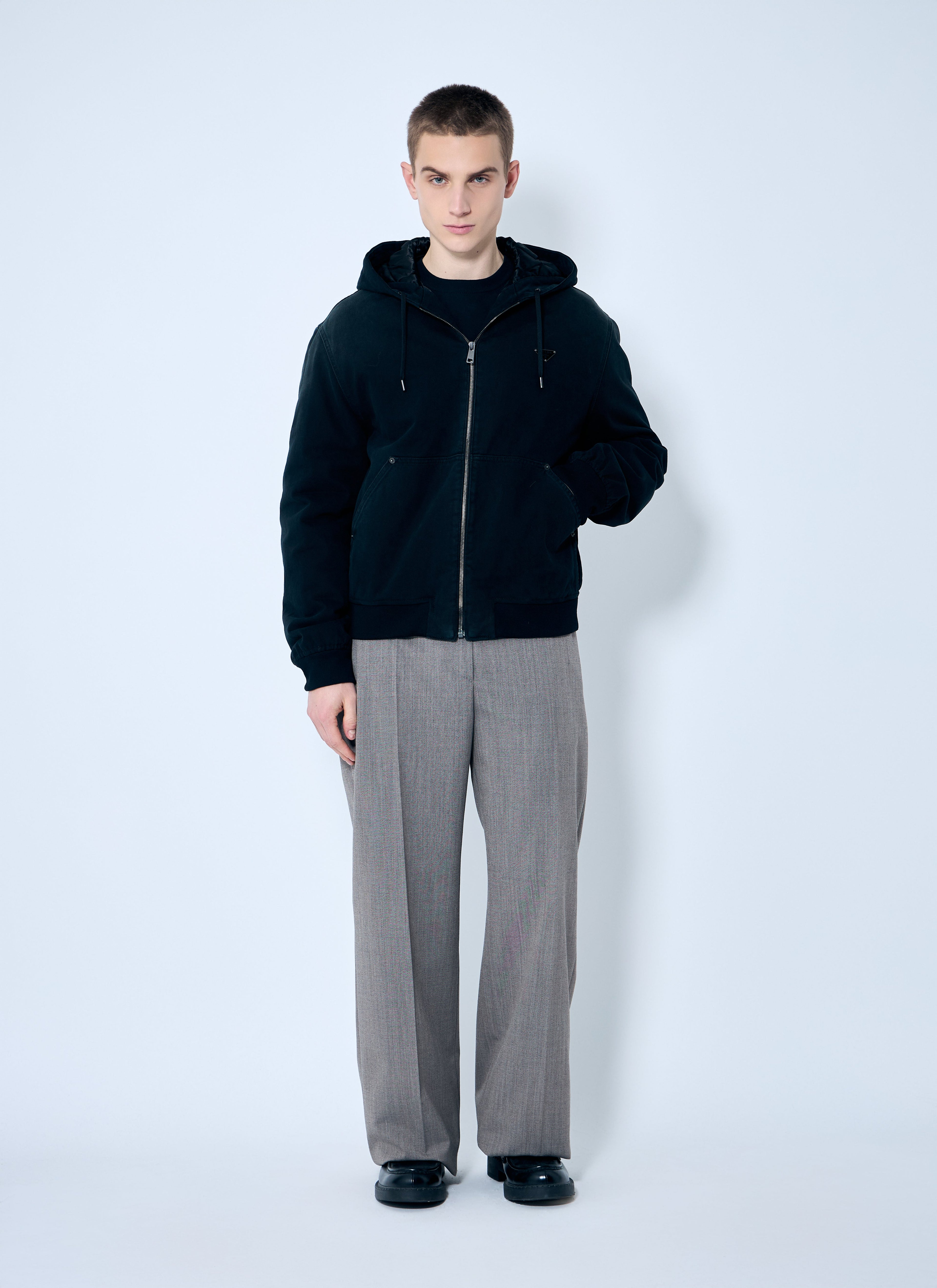 Prada Men Denim Hooded Jacket by Luosophy