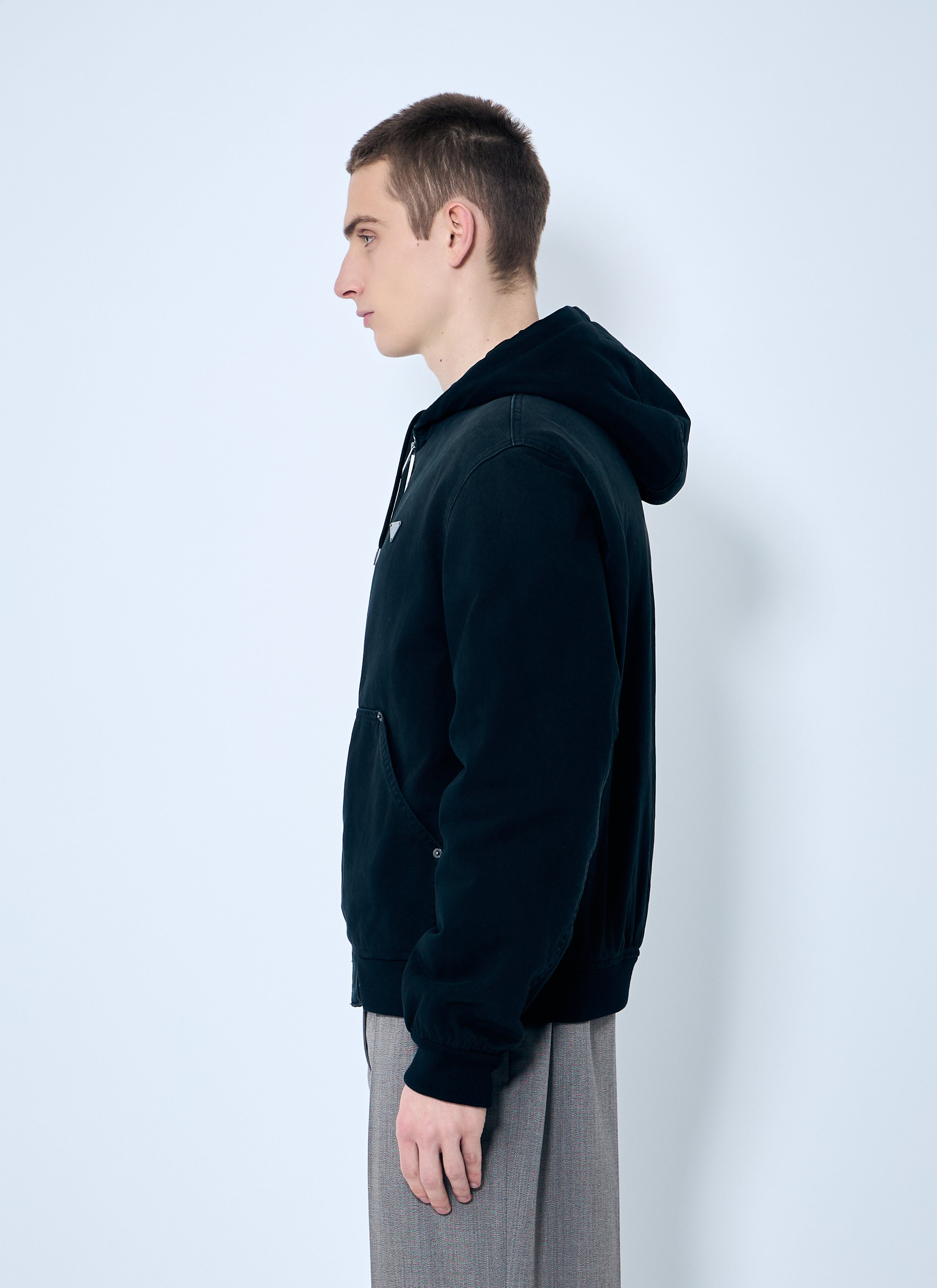 Prada Men Denim Hooded Jacket by Luosophy