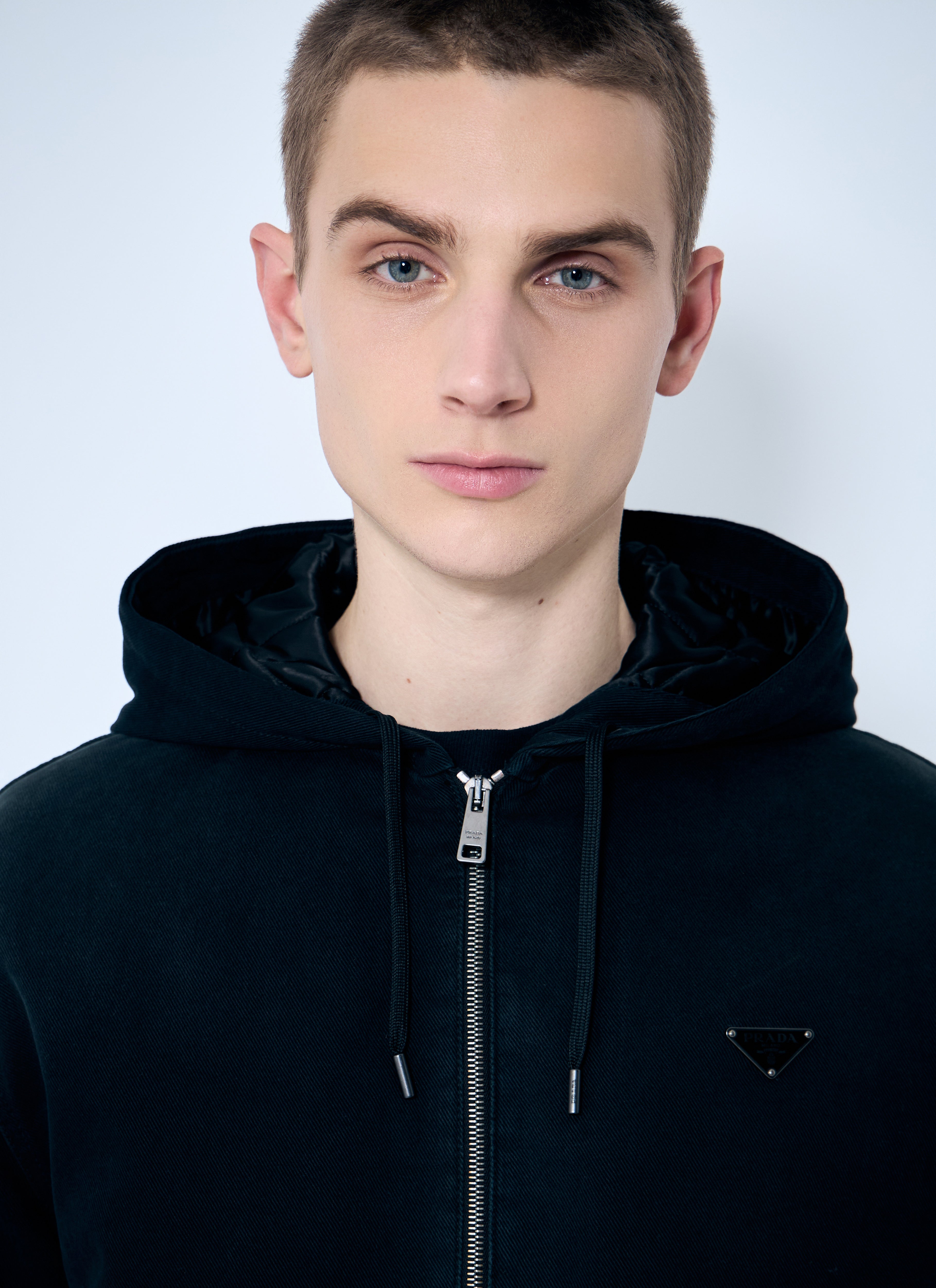 Prada Men Denim Hooded Jacket by Luosophy