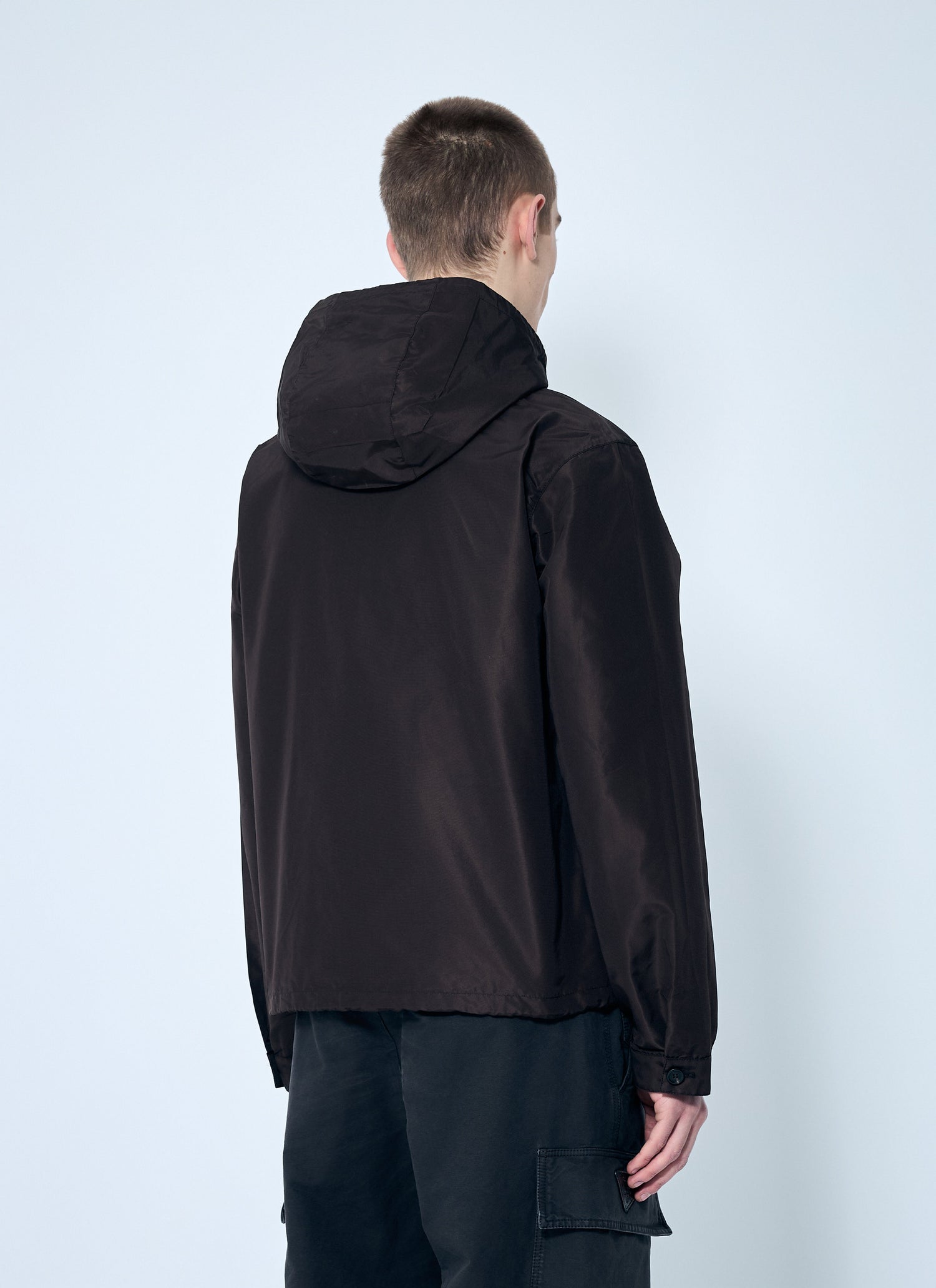 Prada Men Silk Hooded Jacket by Luosophy