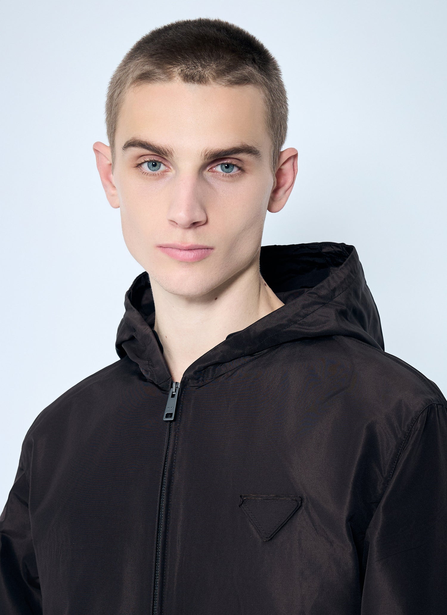 Prada Men Silk Hooded Jacket by Luosophy