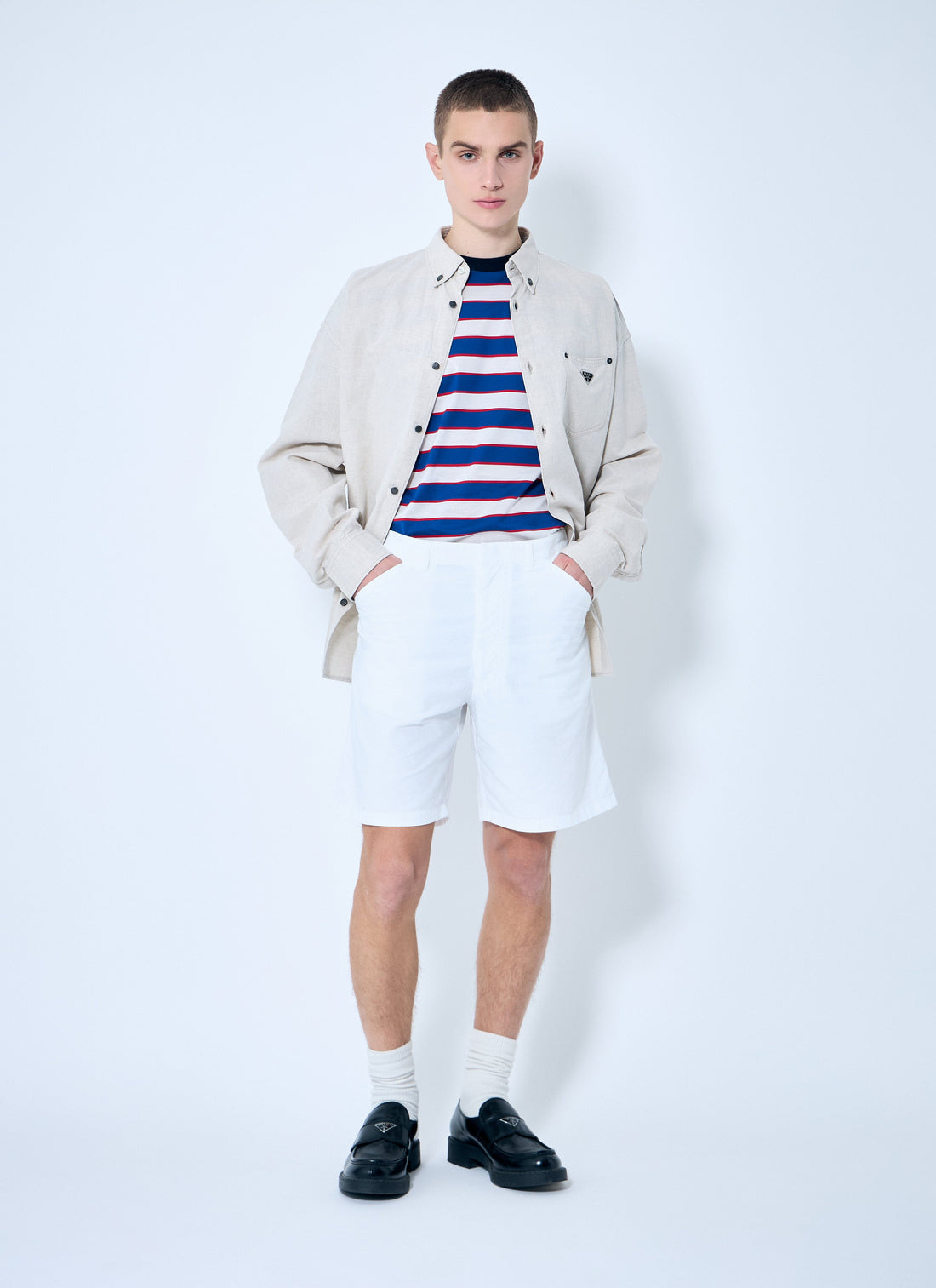 Prada Men Oxford Shorts by Luosophy