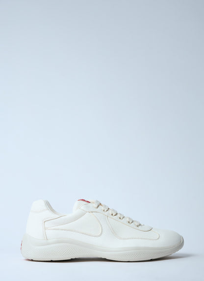 Prada Men Leather Low-Top Sneakers by Luosophy