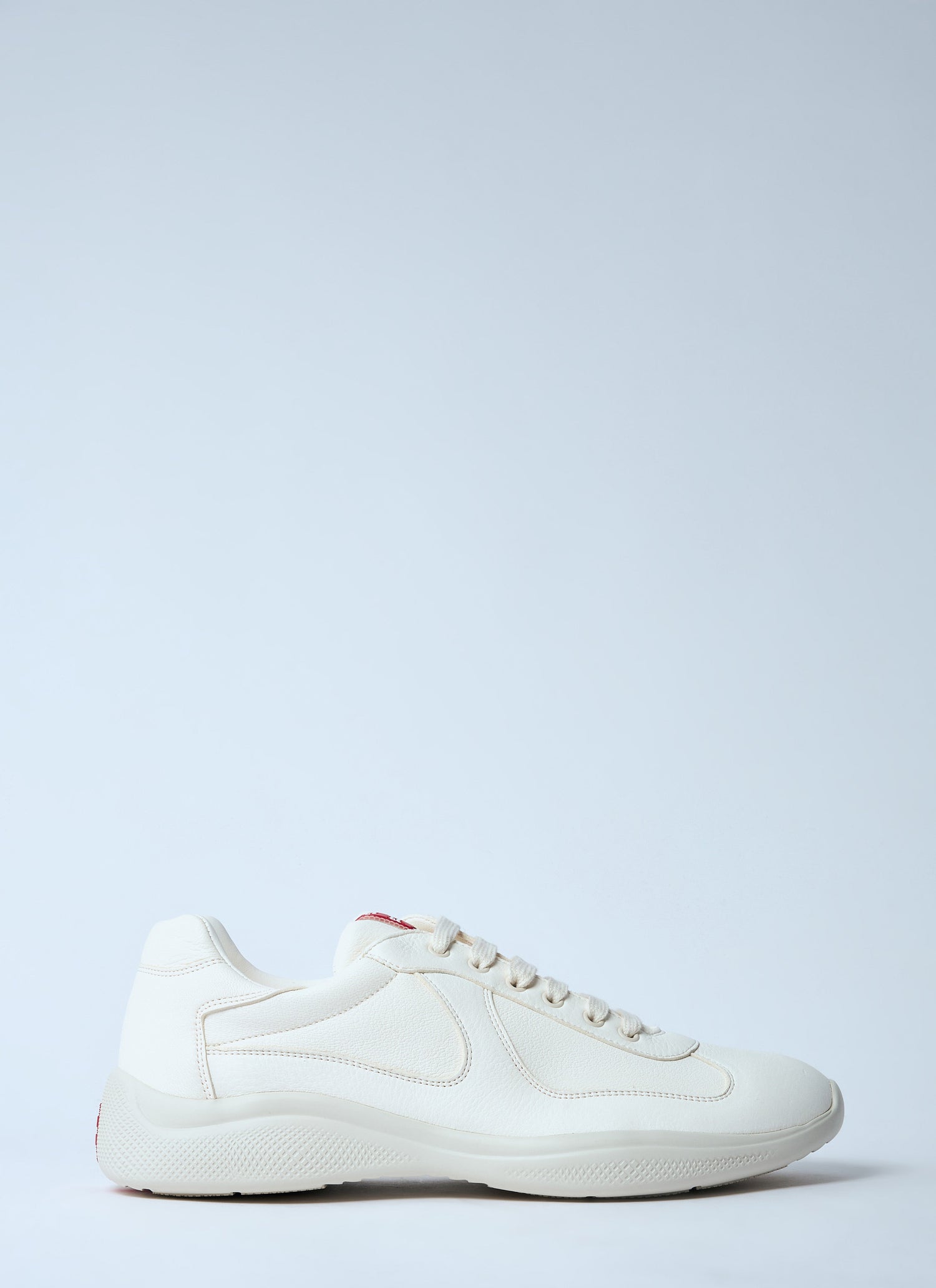 Prada Men Leather Low-Top Sneakers 