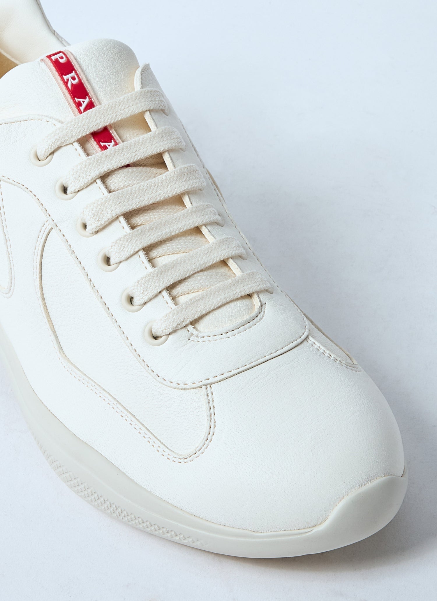 Prada Men Leather Low-Top Sneakers by Luosophy