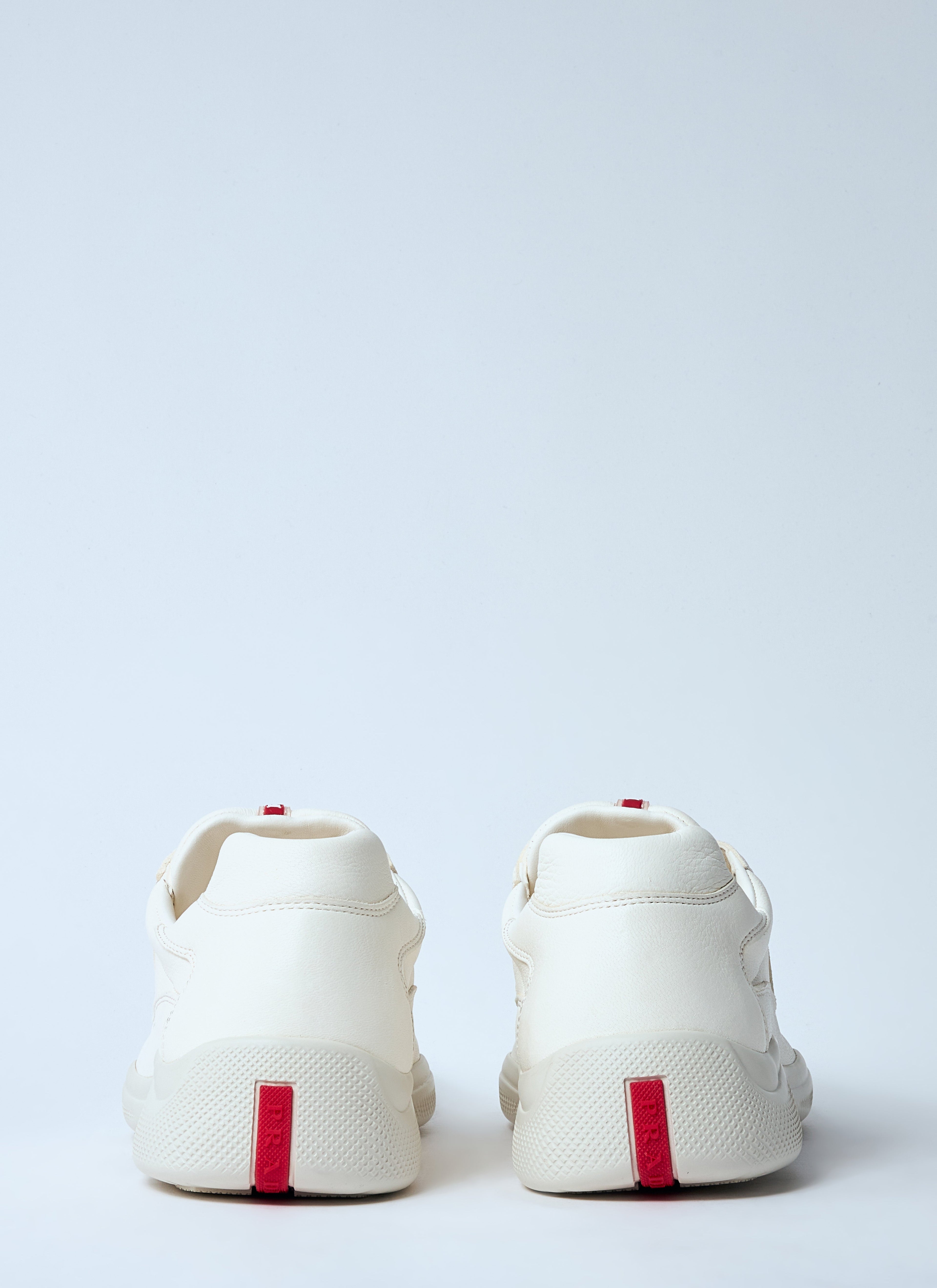 Prada Men Leather Low-Top Sneakers by Luosophy