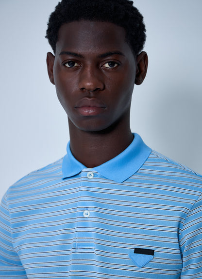 Prada Men Logo Motif Polo Shirt by Luosophy