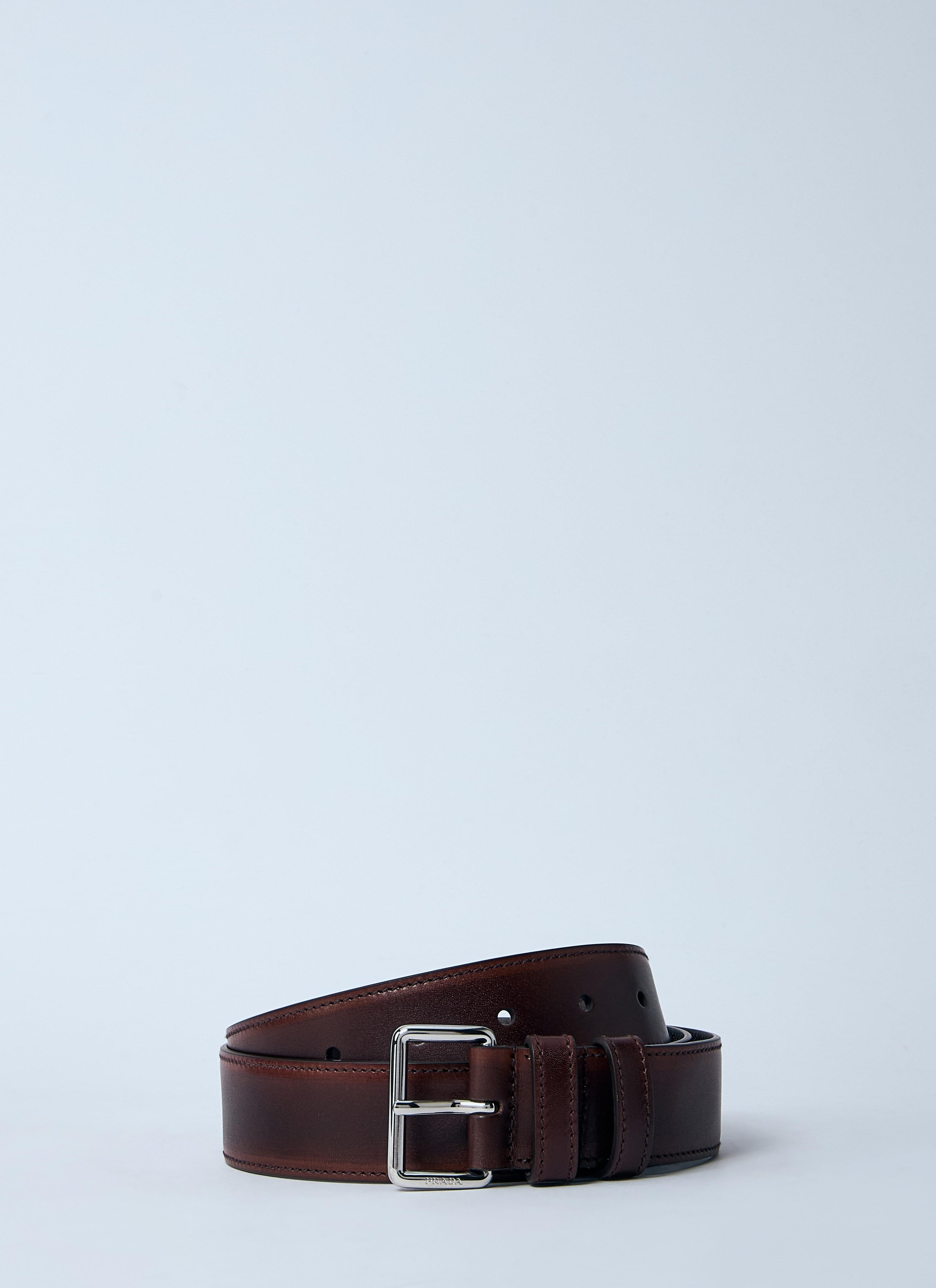 Prada Men Leather Belt  DestGlow