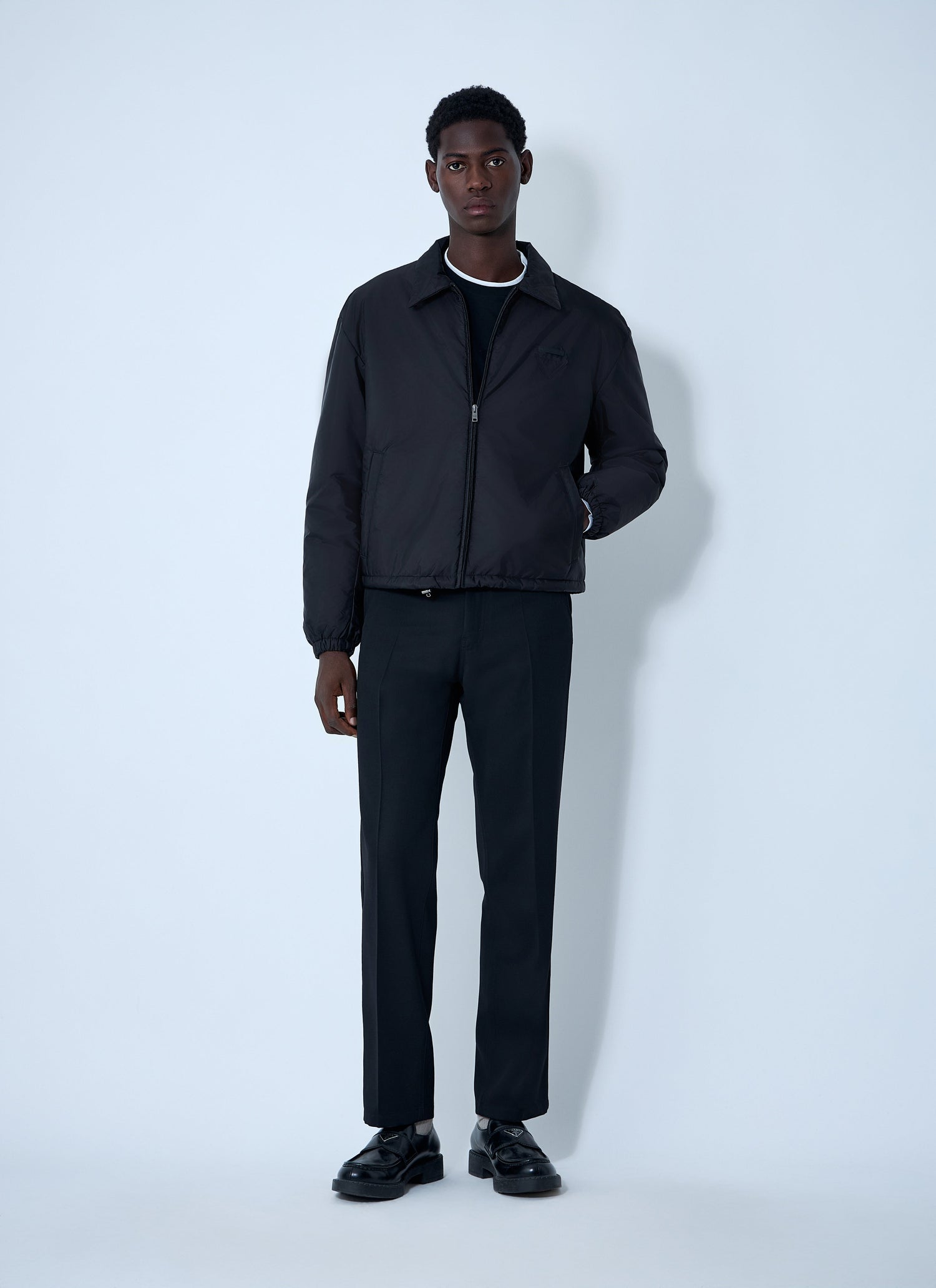 Prada Men Short Re-Nylon Down Jacket by Luosophy