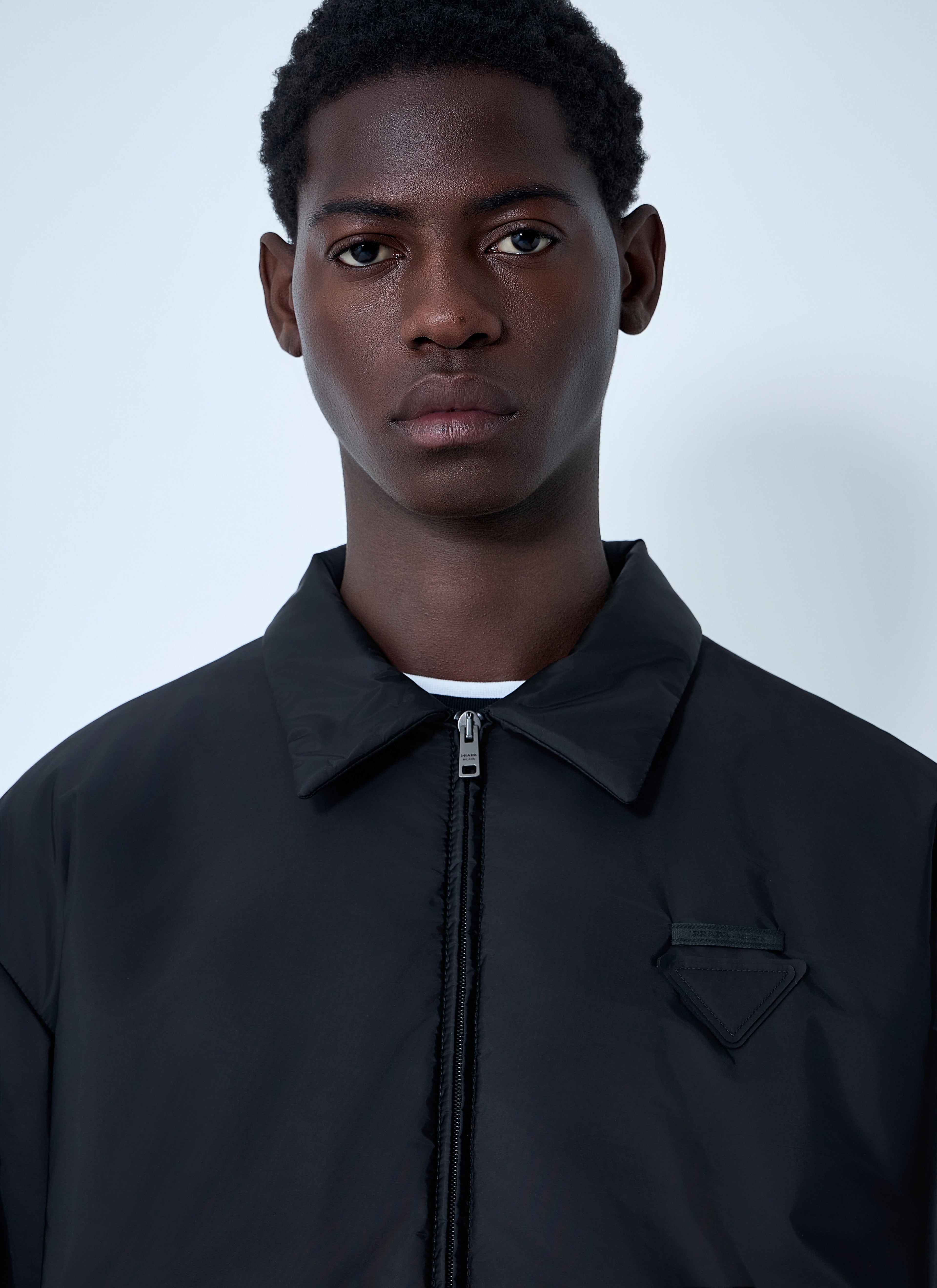 Prada Men Short Re-Nylon Down Jacket by Luosophy