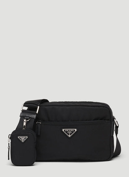 Prada Women Re-Nylon And Saffiano Leather Shoulder Bag by Luosophy