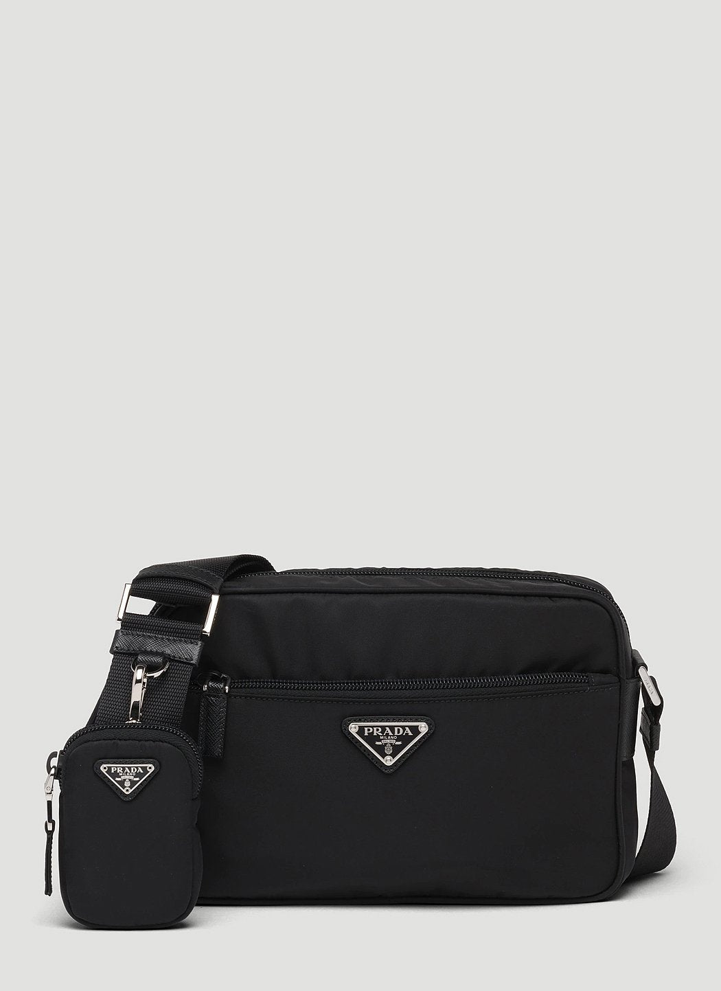 Prada Women Re-Nylon And Saffiano Leather Shoulder Bag by Luosophy