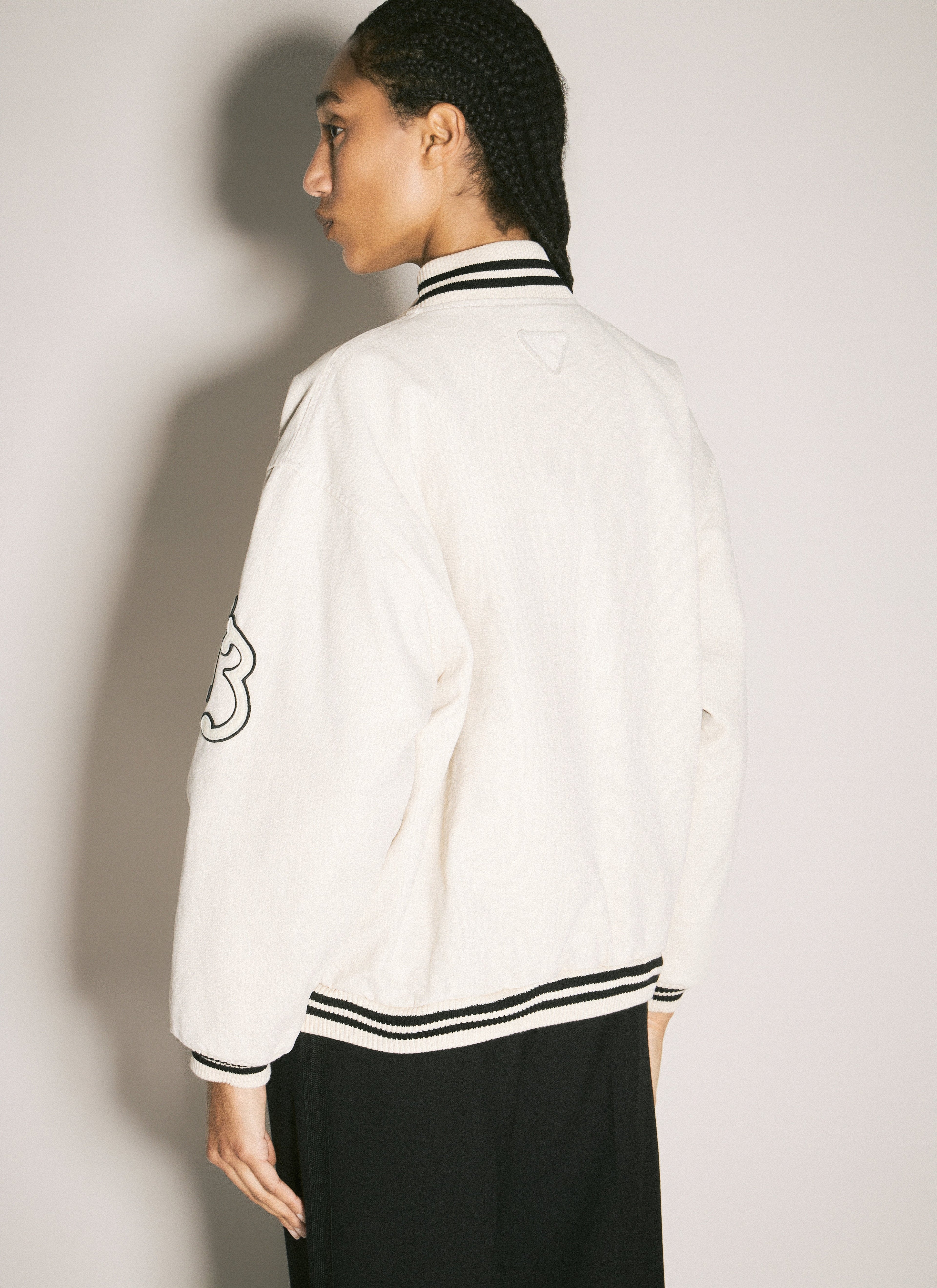 Prada Women Canvas Bomber Jacket by Luosophy