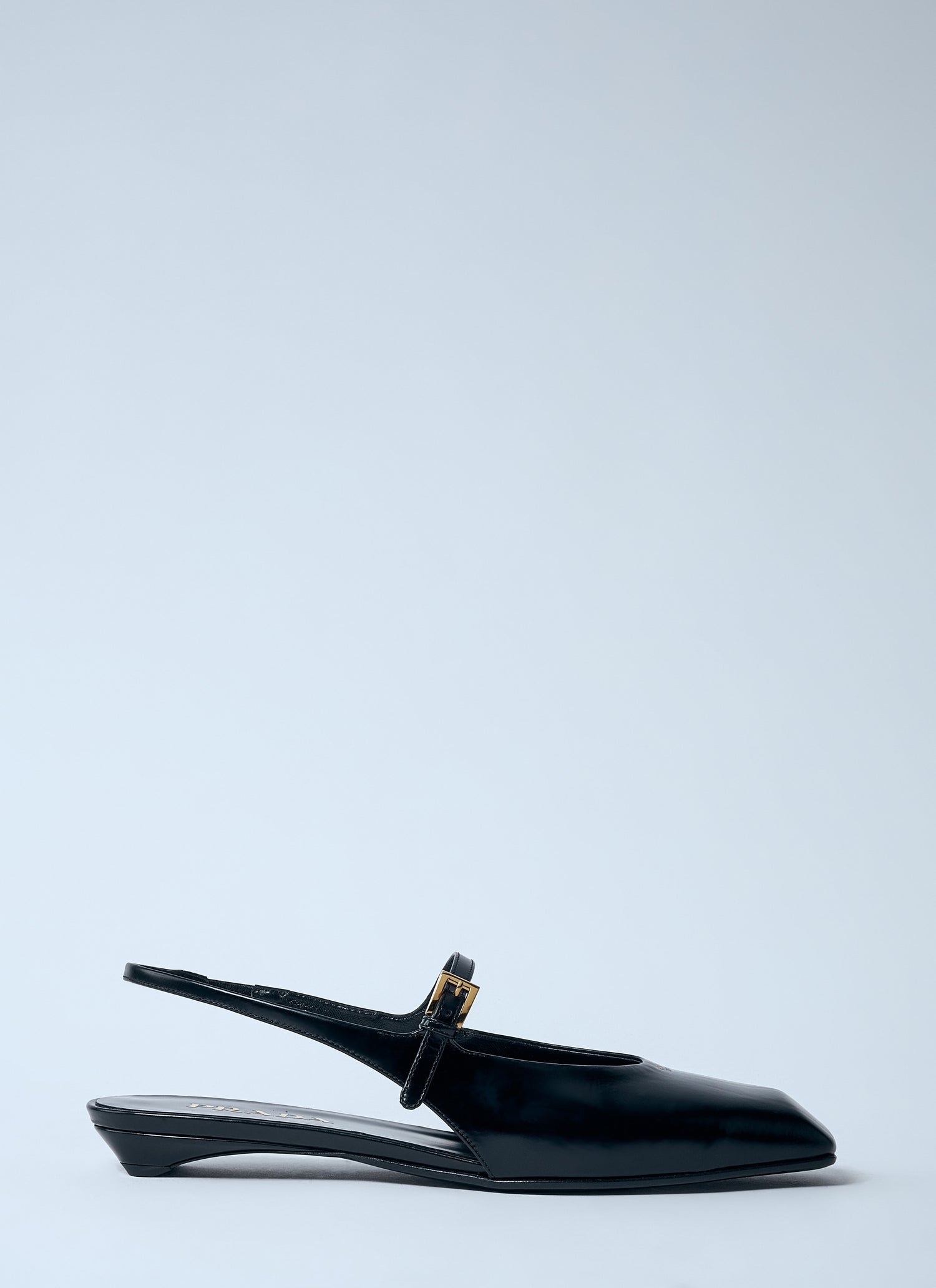 Prada women leather slingback ballerina pumps