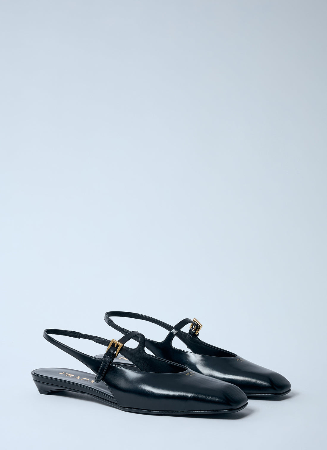 Prada Women Leather Slingback Ballerina Pumps by Luosophy