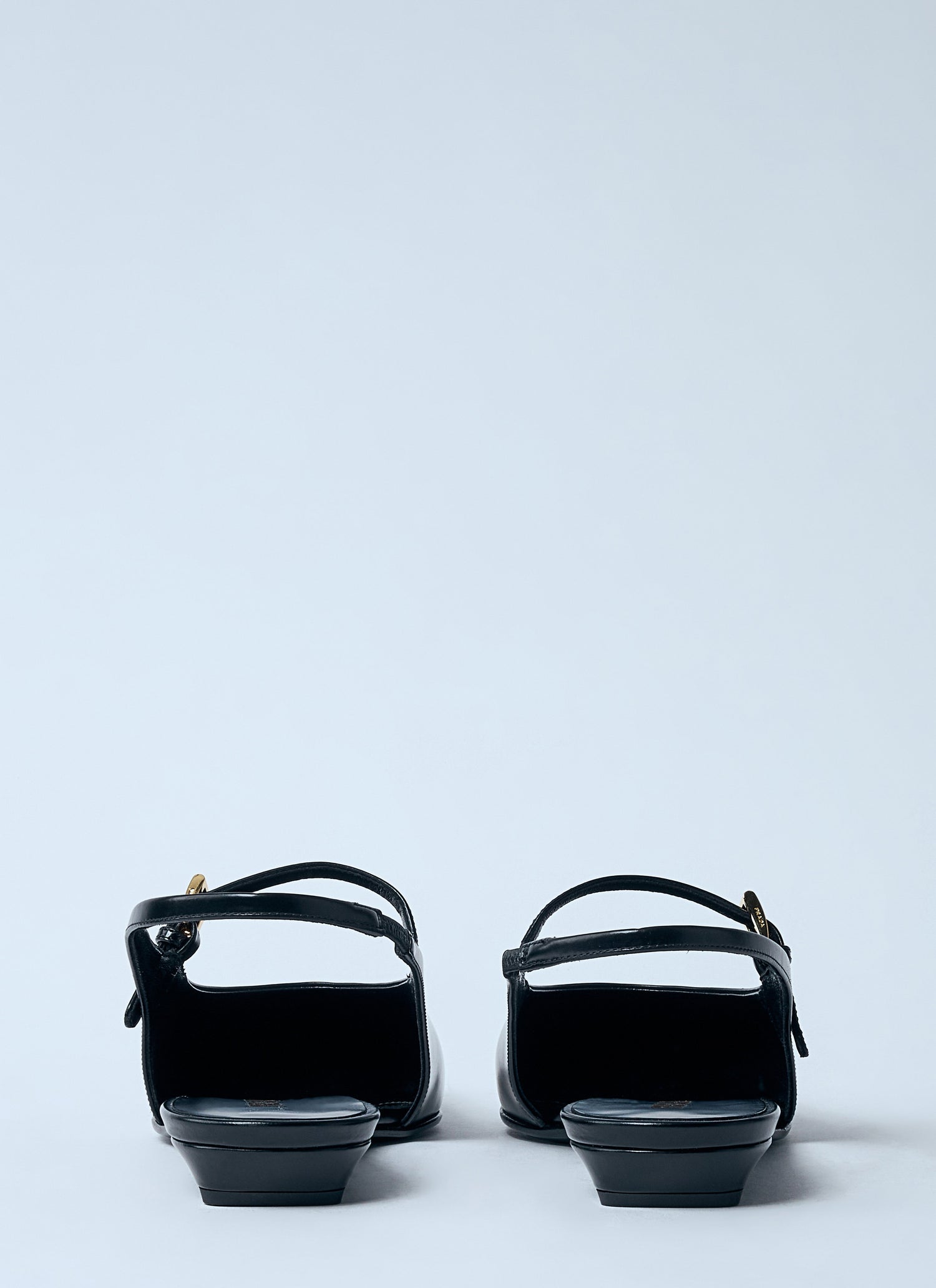 Prada Women Leather Slingback Ballerina Pumps by Luosophy