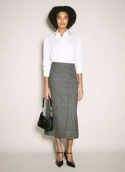 Prada Women Embroidered Poplin Shirt by Luosophy
