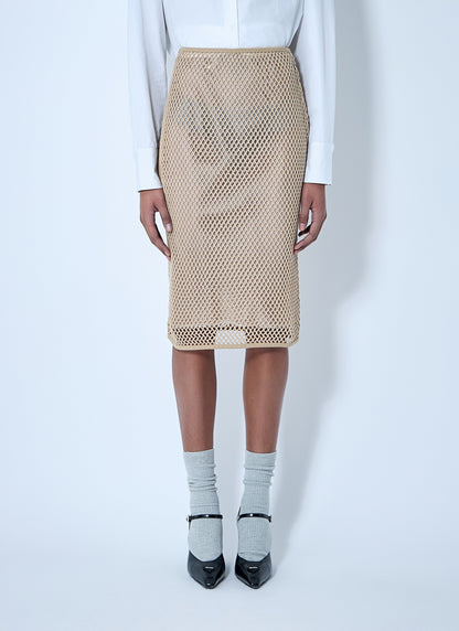 Prada Women Crochet Midi Skirt by Luosophy