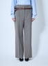 Prada Women Technical Wool Pants With Printed Belt by Luosophy