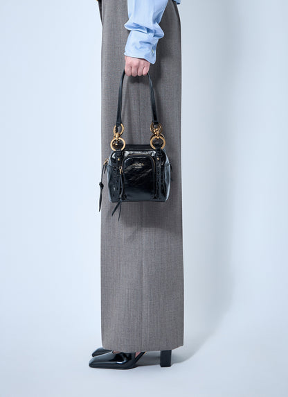 Prada Women Mini Dangle Leather Handbag by Luosophy