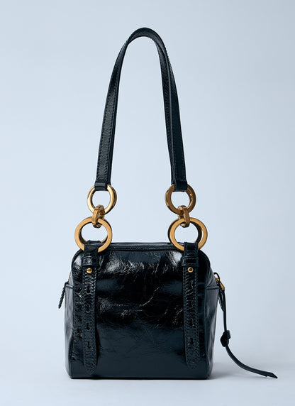 Prada Women Mini Dangle Leather Handbag by Luosophy
