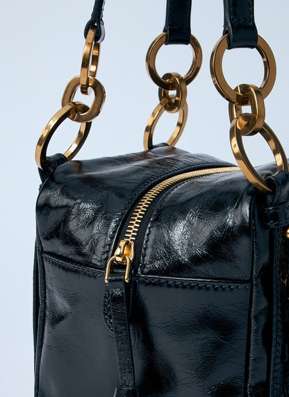 Prada Women Mini Dangle Leather Handbag by Luosophy