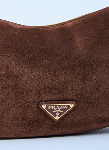Prada Women Small Suede Shoulder Bag by Luosophy