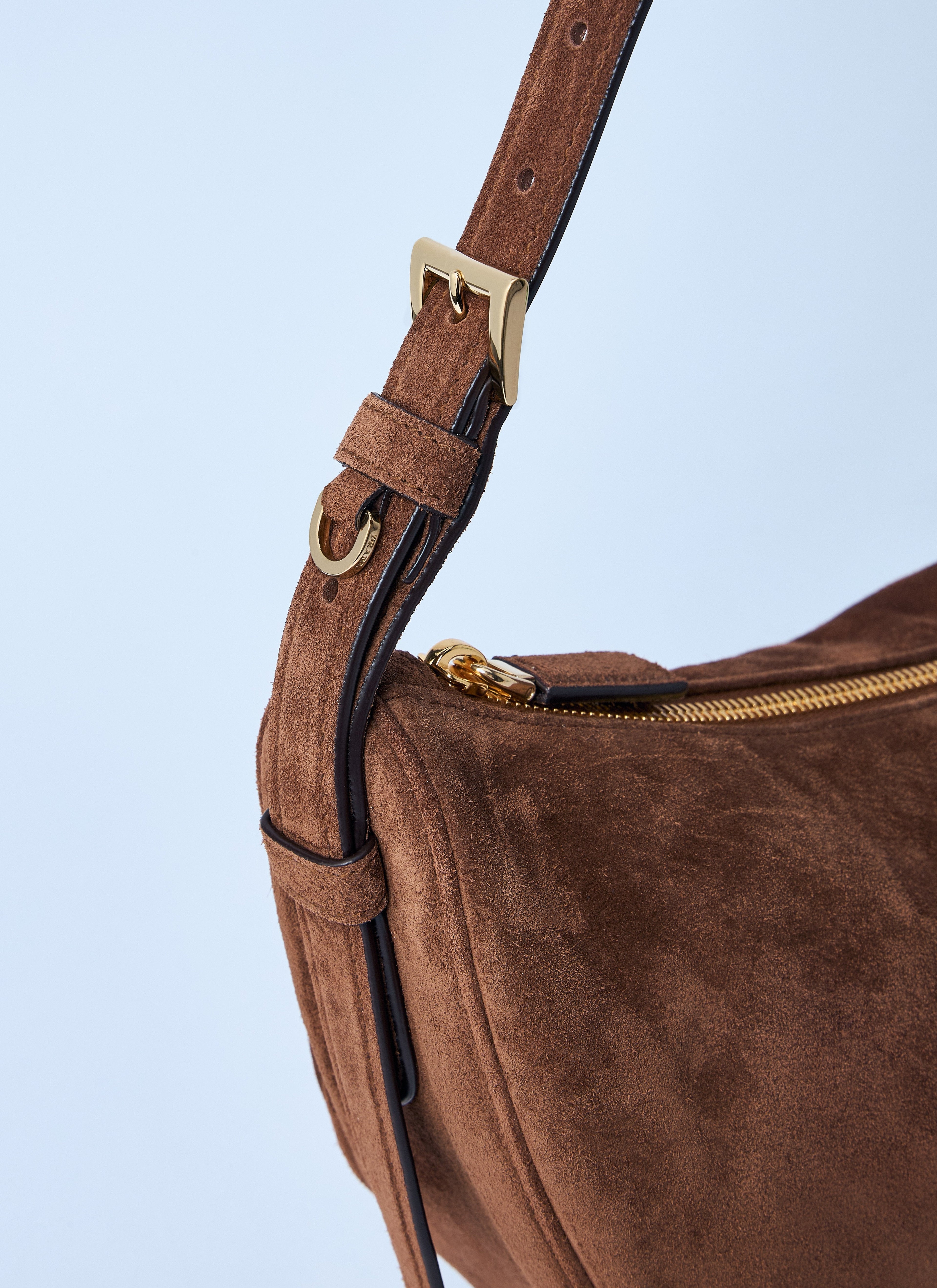 Prada Women Small Suede Shoulder Bag by Luosophy