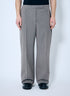Prada Men Belted Tailored Wool-Blend Pants by Luosophy
