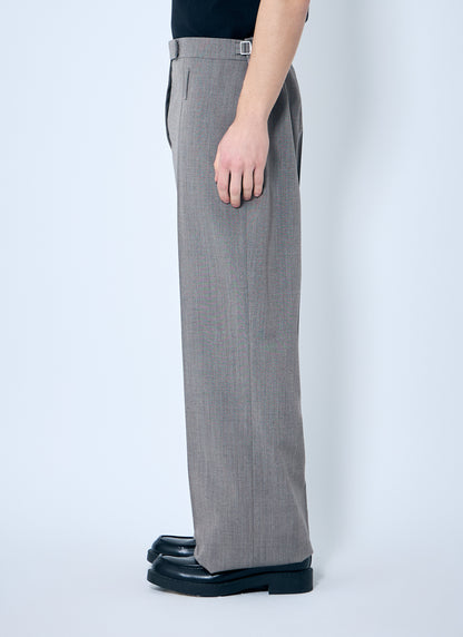 Prada Men Belted Tailored Wool-Blend Pants by Luosophy