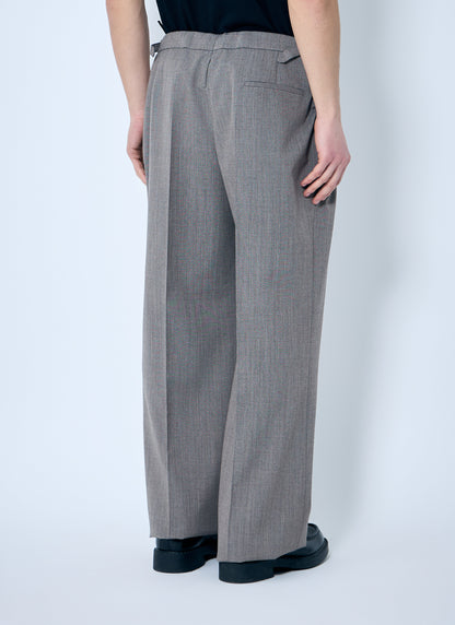 Prada Men Belted Tailored Wool-Blend Pants by Luosophy