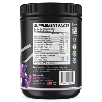 Pre-Workout Fruit Punch by Znetics