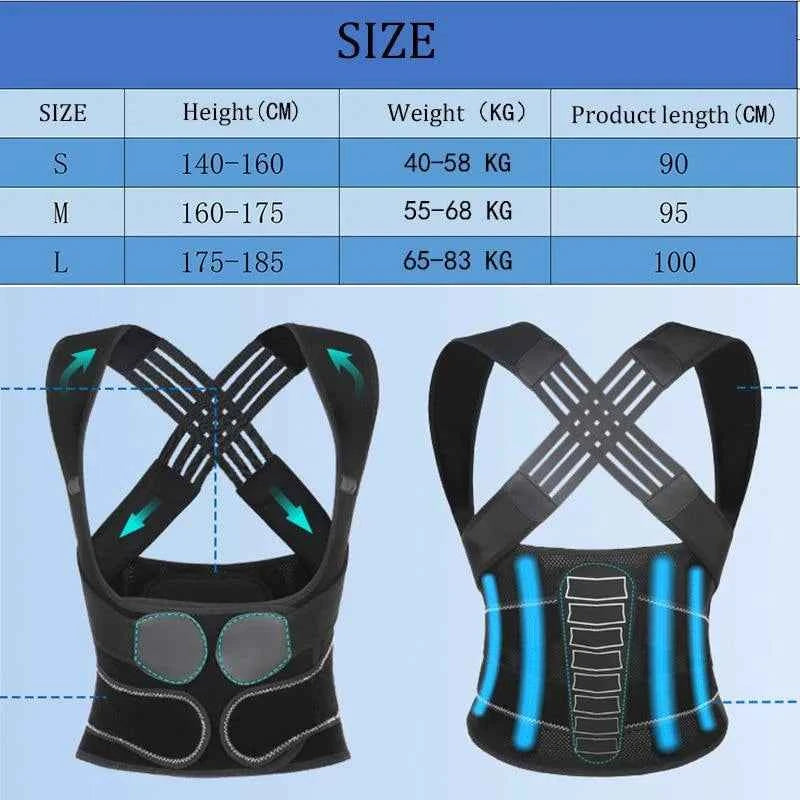 AlignPro™ Premium Posture Corrector – Back Support Brace for Pain Relief &amp; Spinal Alignment